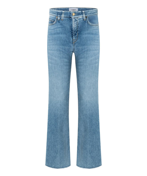 9128 0012-34 L33 - Paris flared HR jeans met open seam