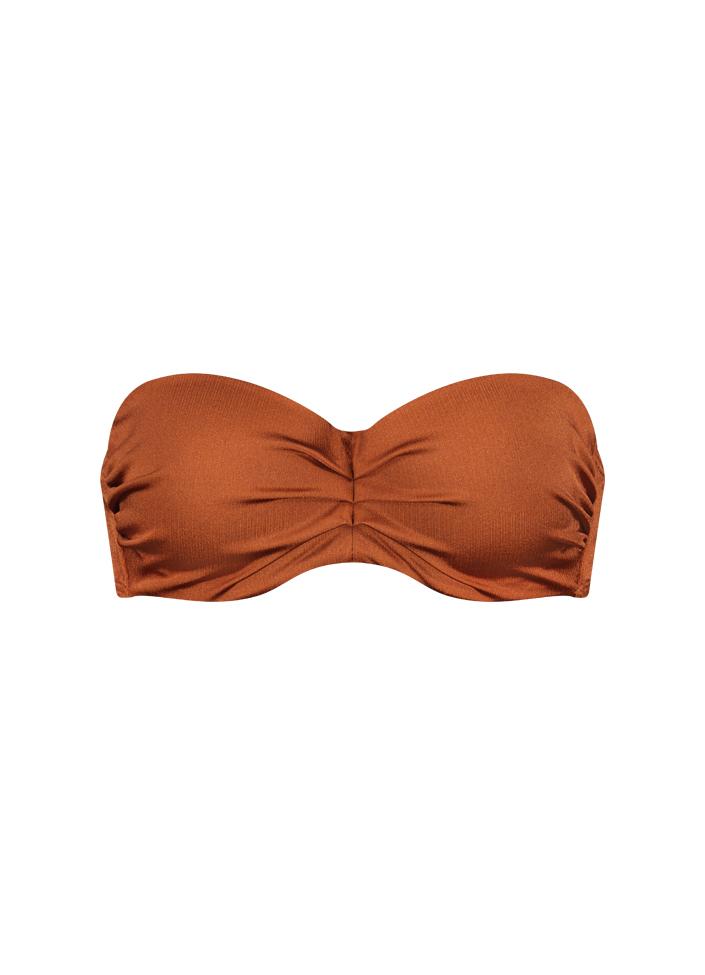 117D Treasure ced - Treasure cedar - strapless bikini top