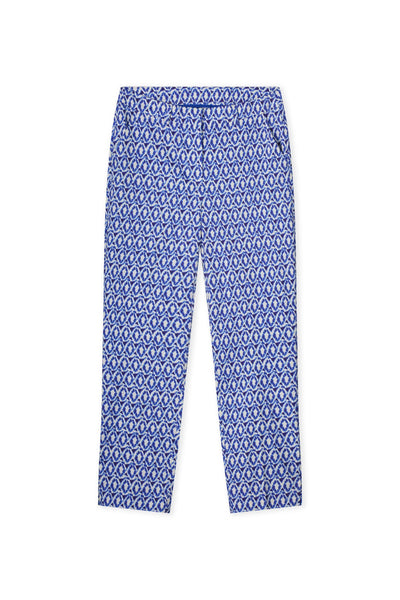 Annemiek-s24 - Smalle pantalon met tie dye dessin