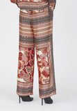 17066 - Love1024-7 loosfit pantalon met paisley scarf dess